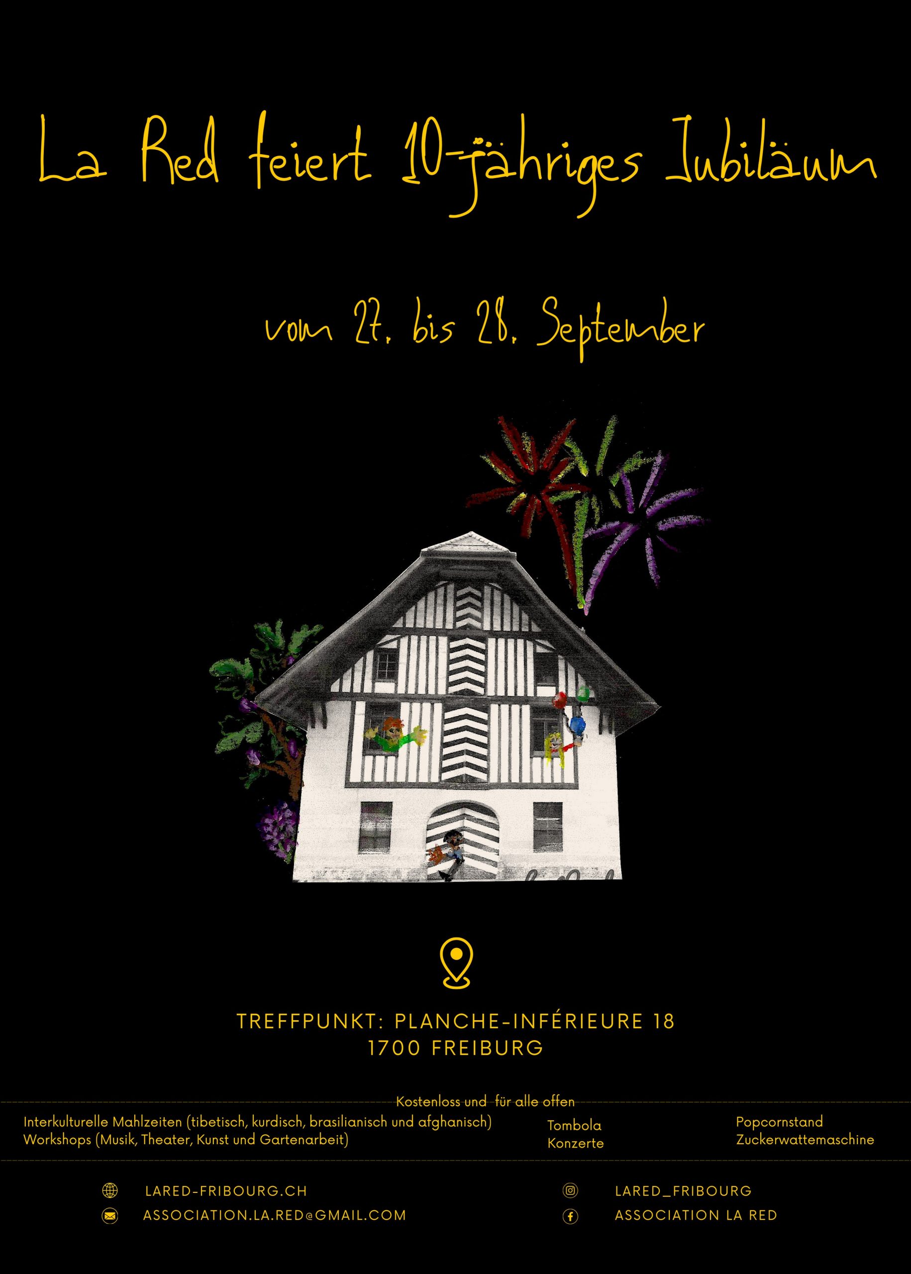 10-jähriges Jubiläum flyer
